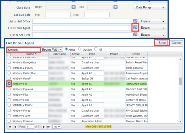 Paragon: How to search for an Agent's Inventory - CRMLS Knowledgebase