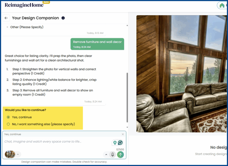 ReimagineHome prompt