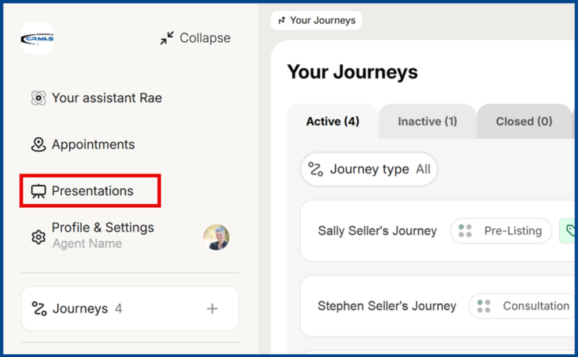 Rayse: How to Create a Presentation - CRMLS Knowledgebase